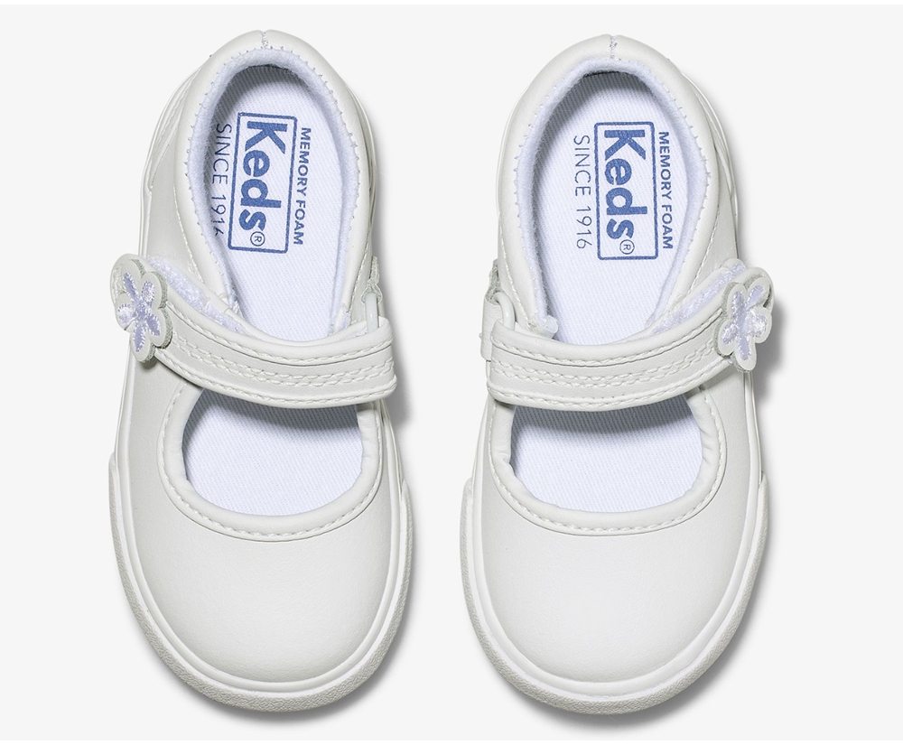 Slip Ons Keds Niña Blancos - Ella Mary Jane - 1927-SCJWP